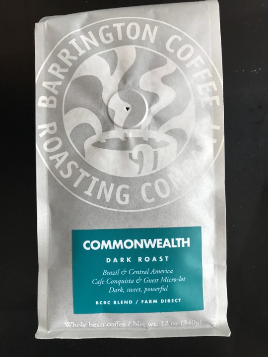 Barrington Coffee Commonweath Whole Bean 12oz.