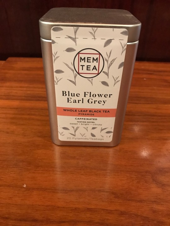 MEM Tea Teabags Blue Flower Earl Grey 20 Count.