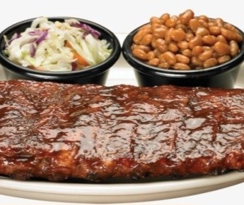 Half Rack of Ribs with 2 Sides
