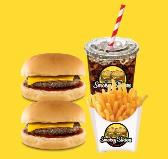 2 Cheeseburger Slider / Fries & a Fountain Soda