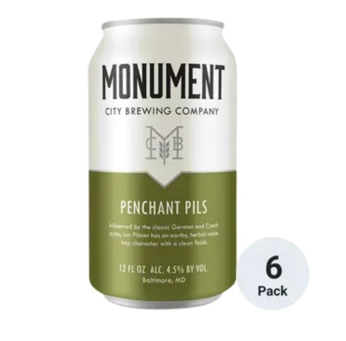 Beer-6 Pack Can-Penchant Pils - Monument City