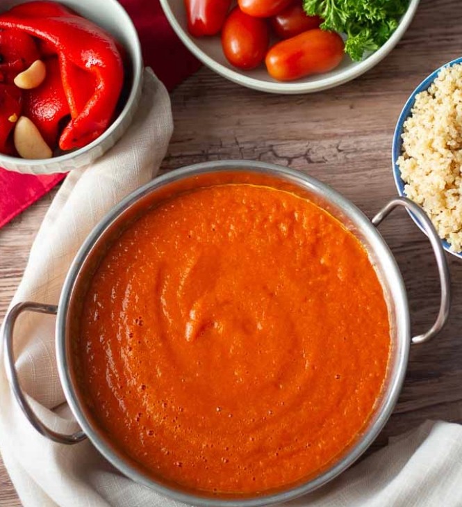 Spicy Red Peppers Sauce (Vegan)