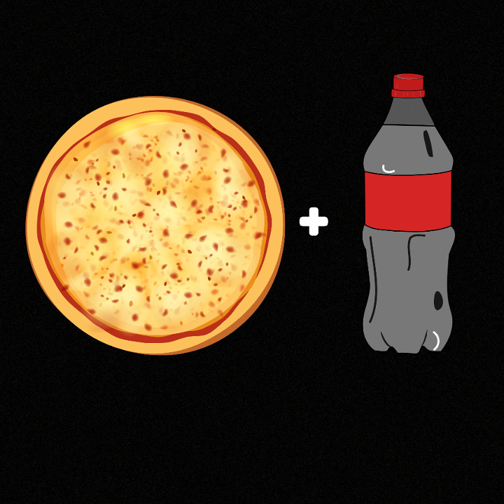 14" Pizza & 2 Litter Soda