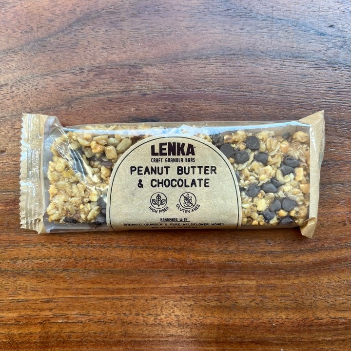 Lenka Chocolate and Peanut Butter Granola Bar