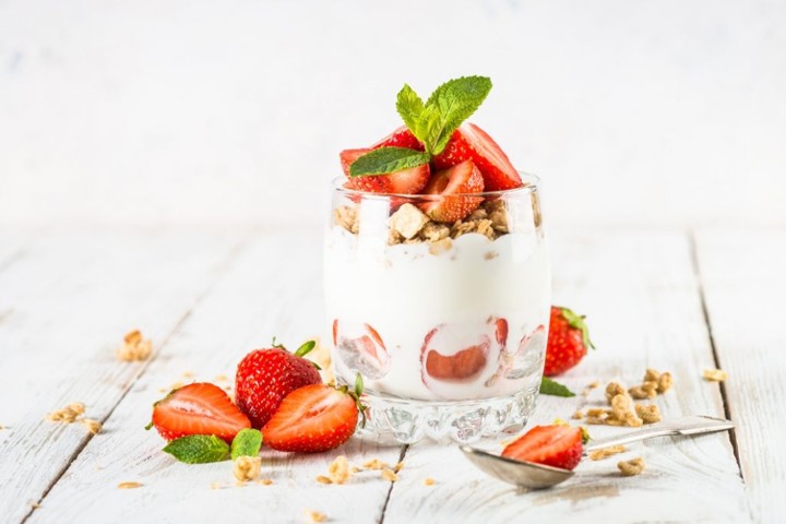 Fresh Strawberry FAGE Yogurt Parfait