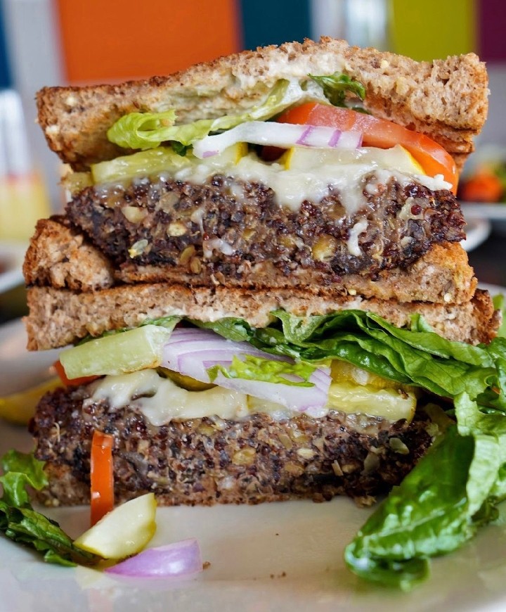 Harvest Lentil Burger (V+, V, N)