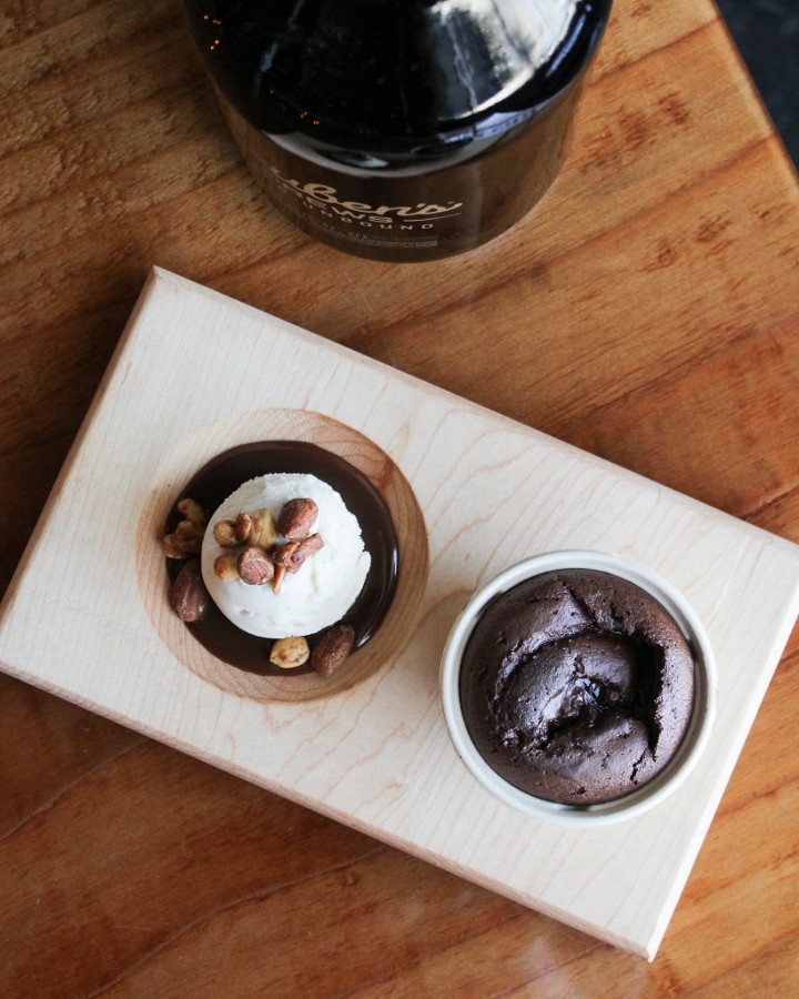 Malted Chocolate Molten Cake (CAKE OF THE MONTH)