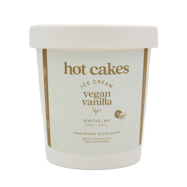 Pint Hot Cakes Vegan Vanilla Ice Cream