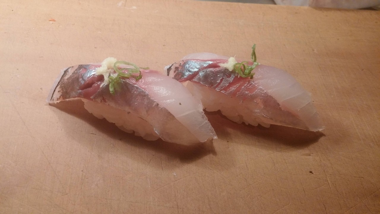Spanish Mackerel(Aji) Sushi-2pcs