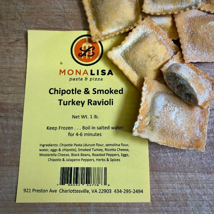 Chipotle & Smoked Turkey Ravioli, 1 lb