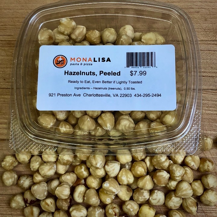 Hazelnuts, Peeled, 8 oz