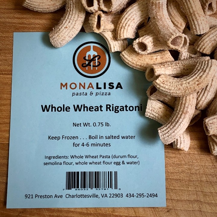 Whole Wheat Rigatoni, 0.75 lb