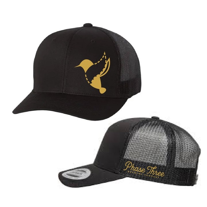 Gold Embroidered Black P3 Snapback