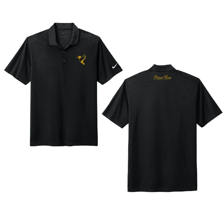 Golf Polo Black (2XL)