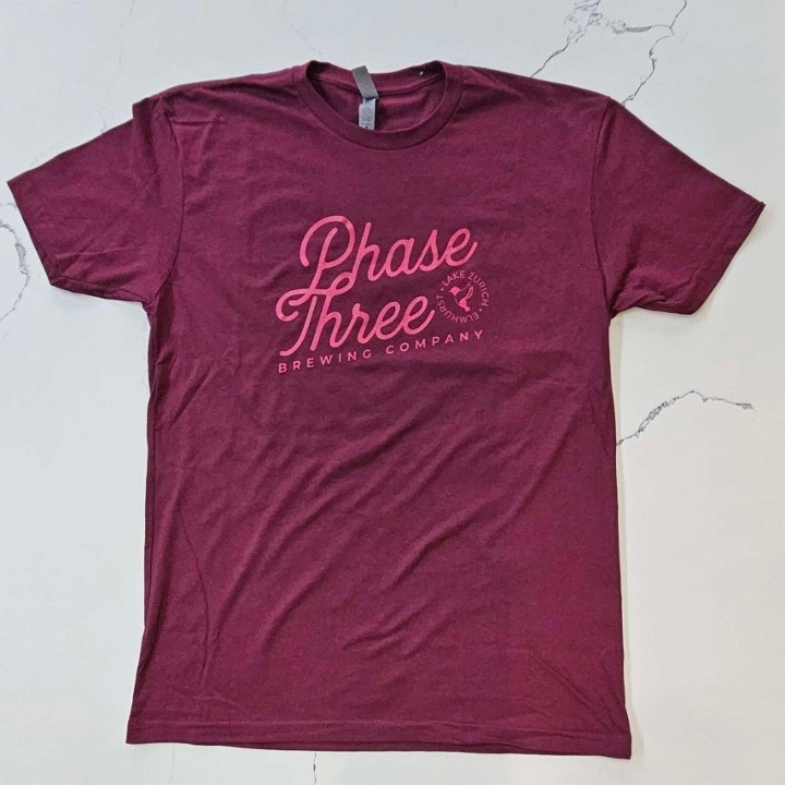 Script Tee Maroon (2XL)