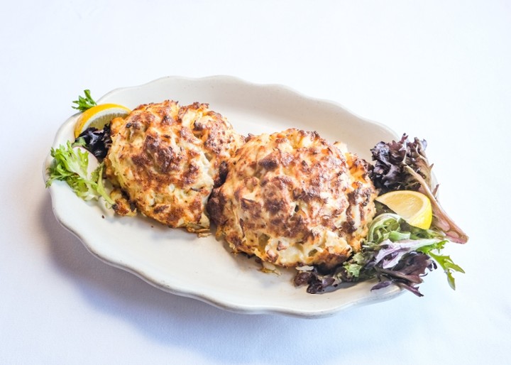 Broiled Blue Dolphin Crab Cake Platter - Double Platter