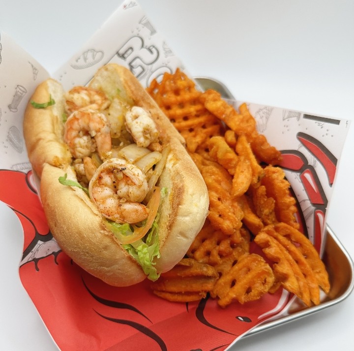 P6. 88 Garlic Shrimp Po Boys