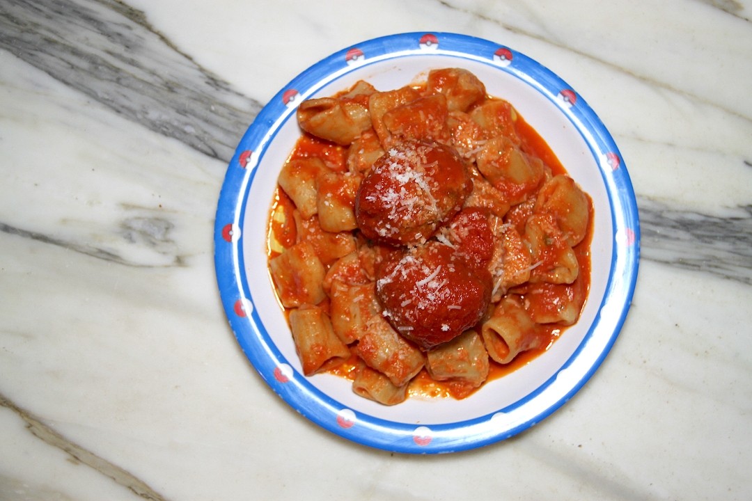 Kids Pasta With Meatball