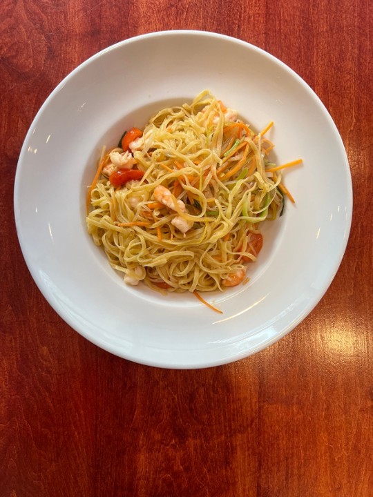 Tagliolini Verdure e Gamberi