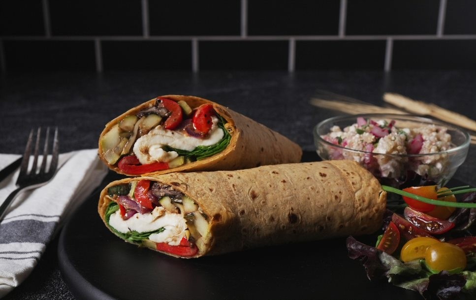 Mediterranean Hummus Wrap
