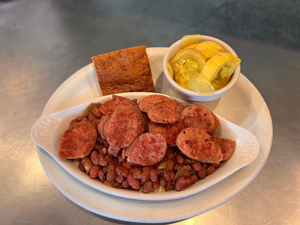 #9 RED BEANS & RICE W/SAUSAGE