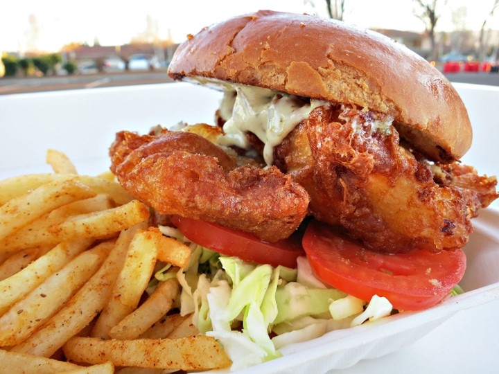 Fish Sandwich and Fries