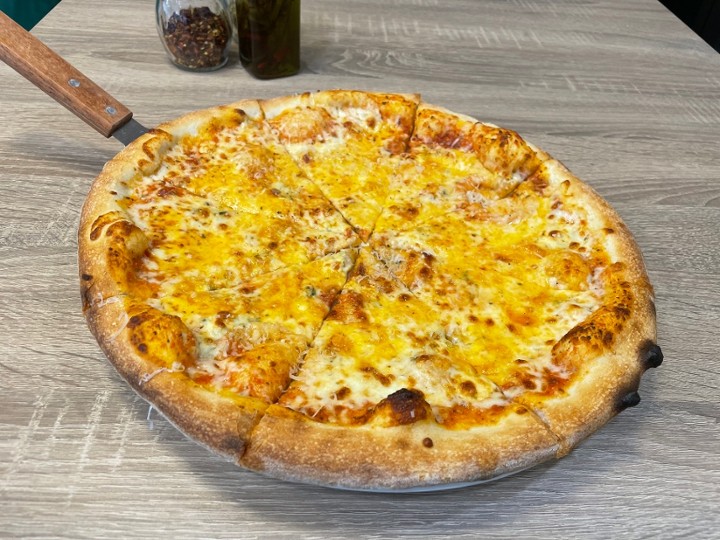 Four cheese pizza