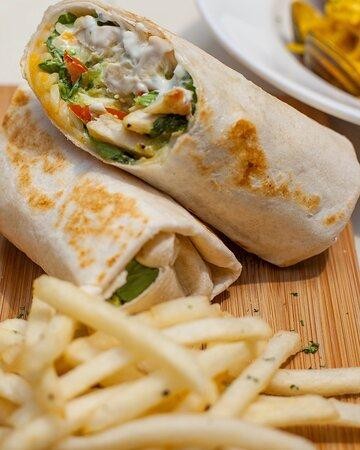 Chicken & Avocado Wrap w/ Fries