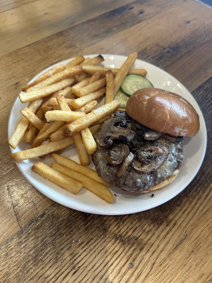 Mushroom Swiss Burger