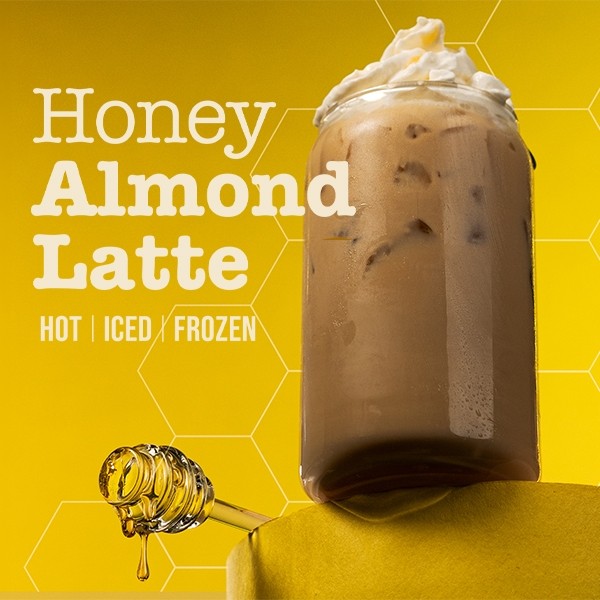 Iced Honey Almond Latte