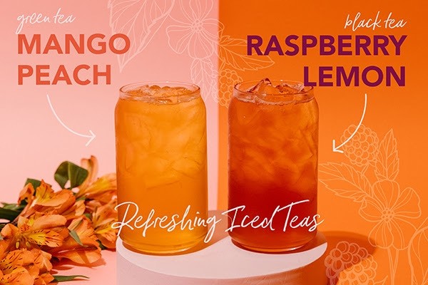 iced Mango Peach Green Tea