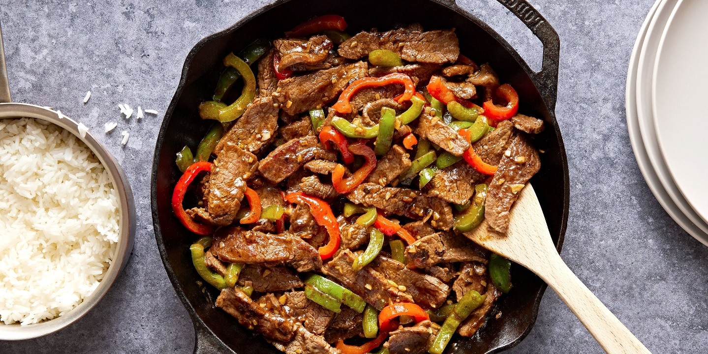 Steak with Peppers & Onions