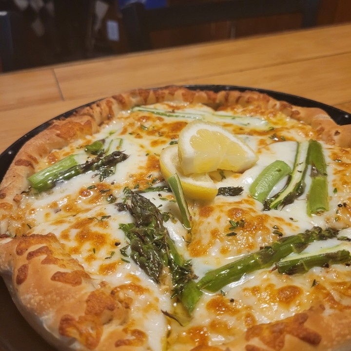 Lg Stone Wall Asparagus Pizza