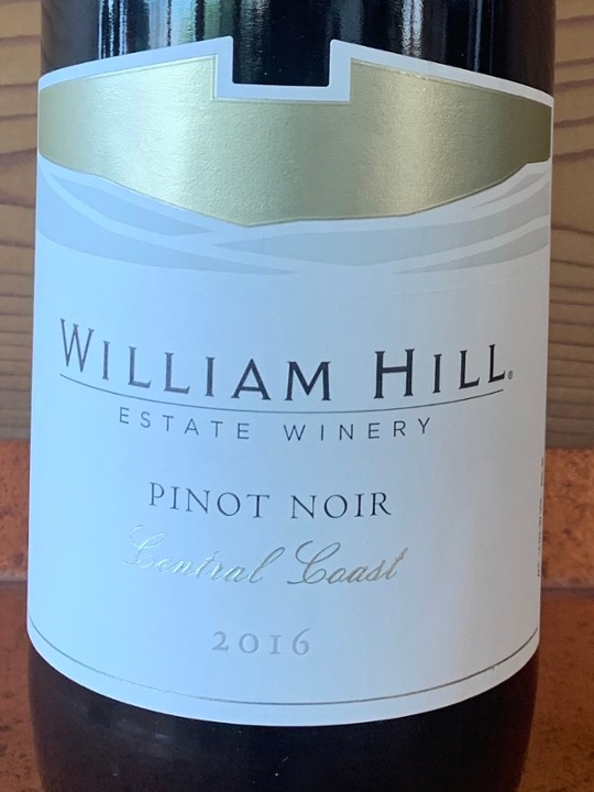 Wine Pinot Noir William Hill Bottle