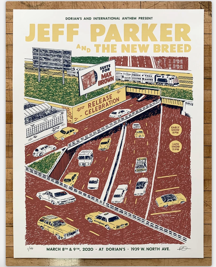 Jeff Parker & The New Breed Ryan Dugan Screen Print