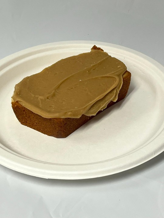 Caramel Pound Cake Slice