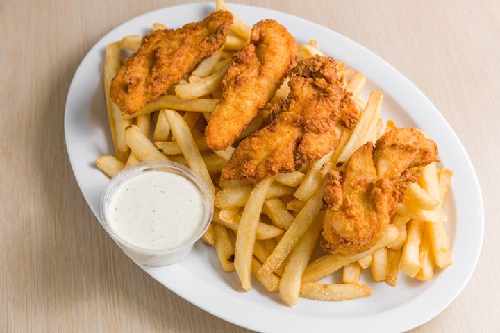 4 Piece Tenders with Fries