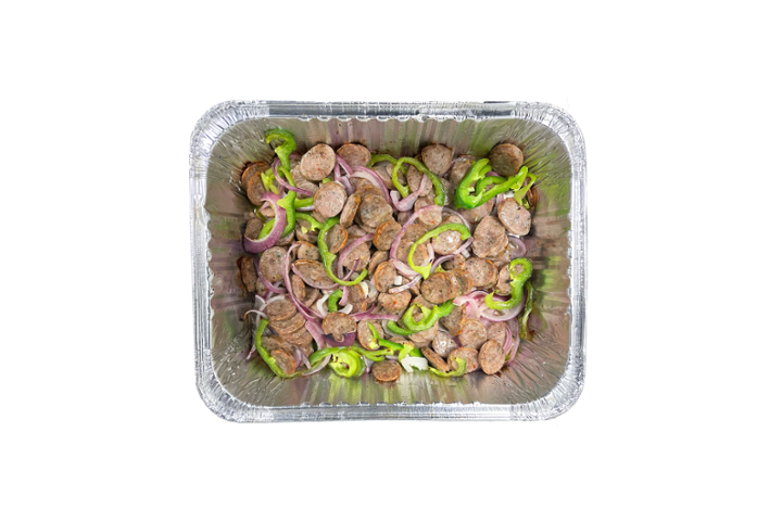 Serves 14 to 20 - (L) Sausage and Peppers - Catering