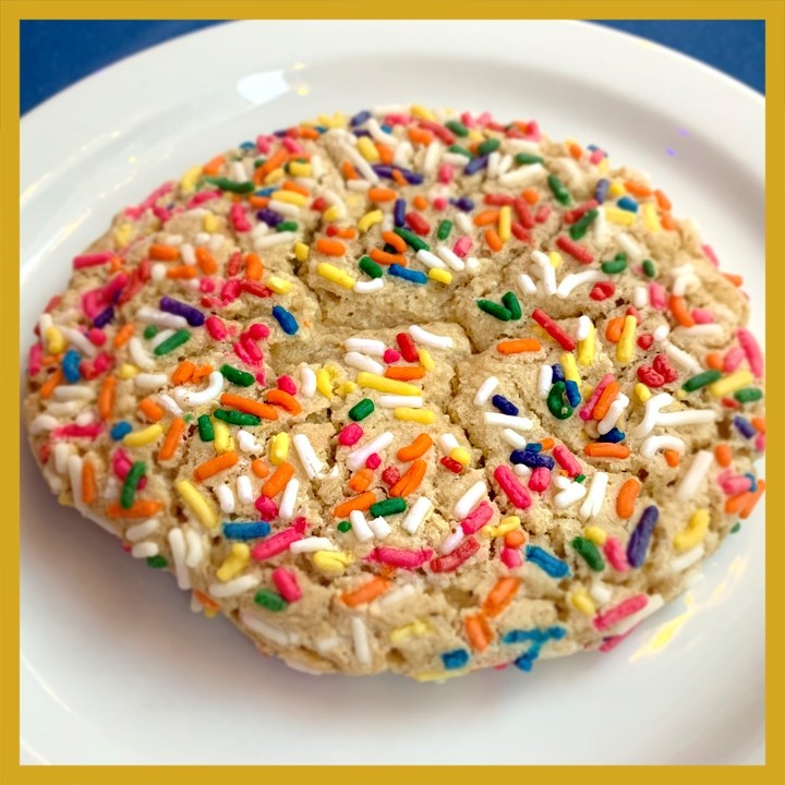 Giant Rainbow Cookie -