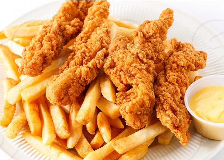 Chicken Fingers 3pc With Fries