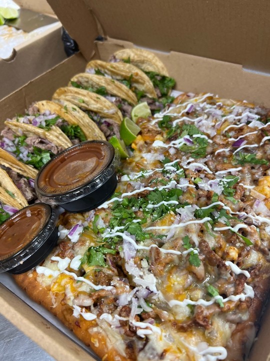 Party Box (8 tacos & Flat Bread)