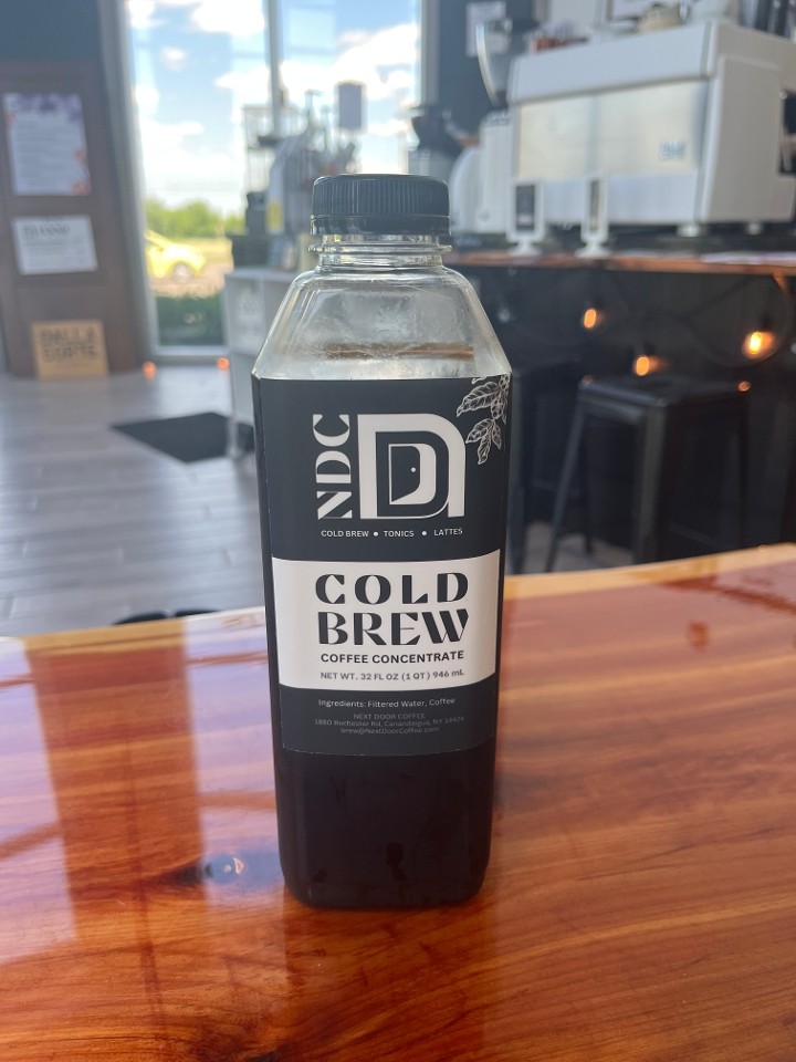 Cold Brew Coffee Concentrate - Retail 32 oz