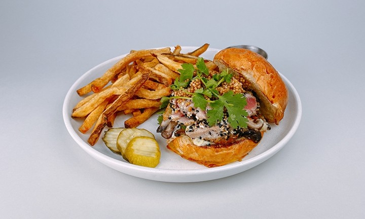 Mustard & Sesame Crusted Tuna Sandwich