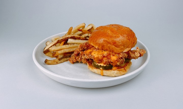 Pickle Brined Crispy Chicken Sandwich