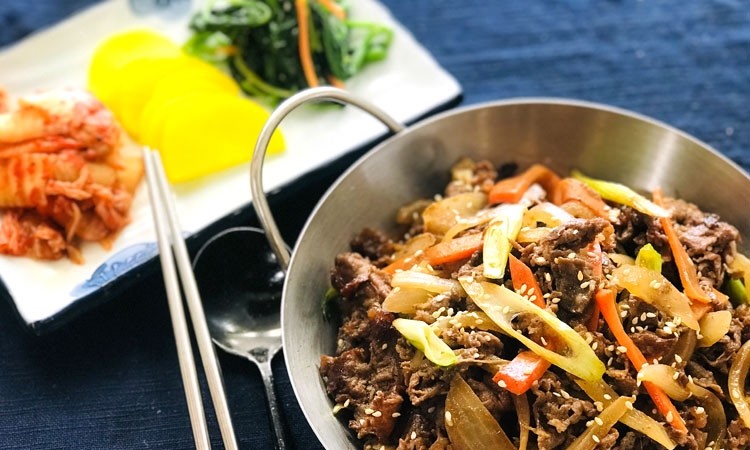 Beef Bulgogi + Banchan + Lettuce Wraps