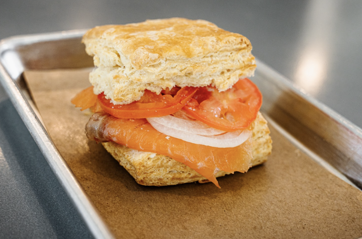 Smoked Salmon Biscuit