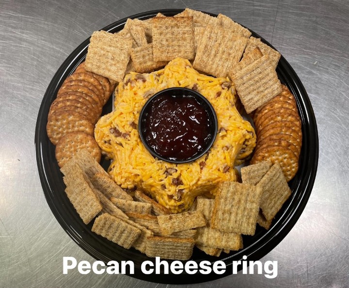 Pecan Cheese Ring with Strawberry Sauce | CATERING