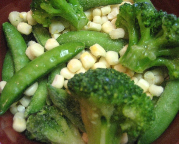 Corn, Broccoli & Sugar Peas