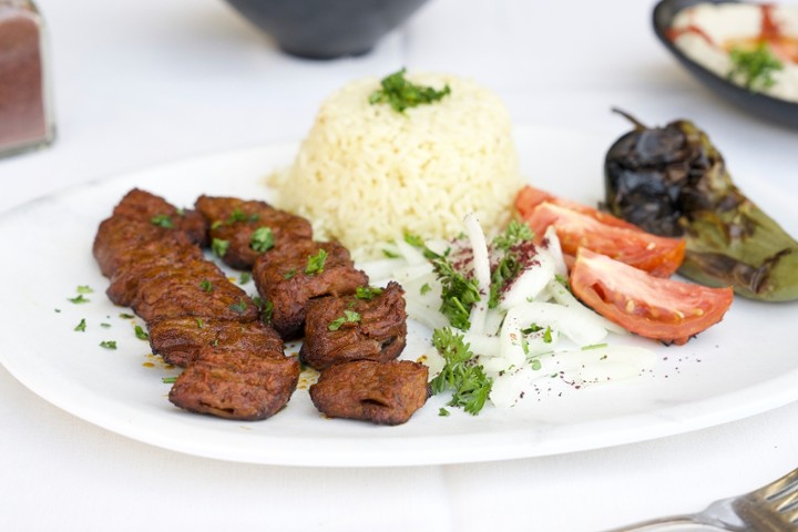 Lamb Shish Kebab Plate