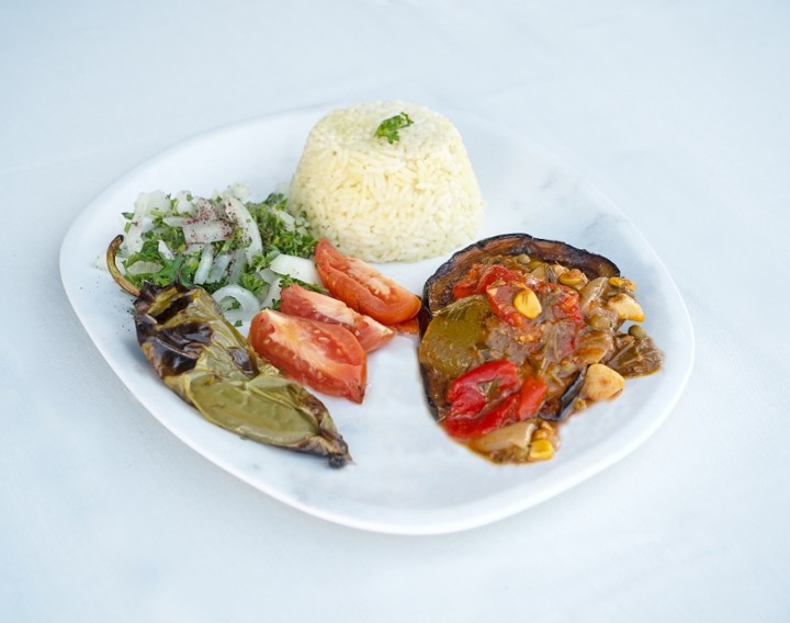 Stuffed Eggplant Plate